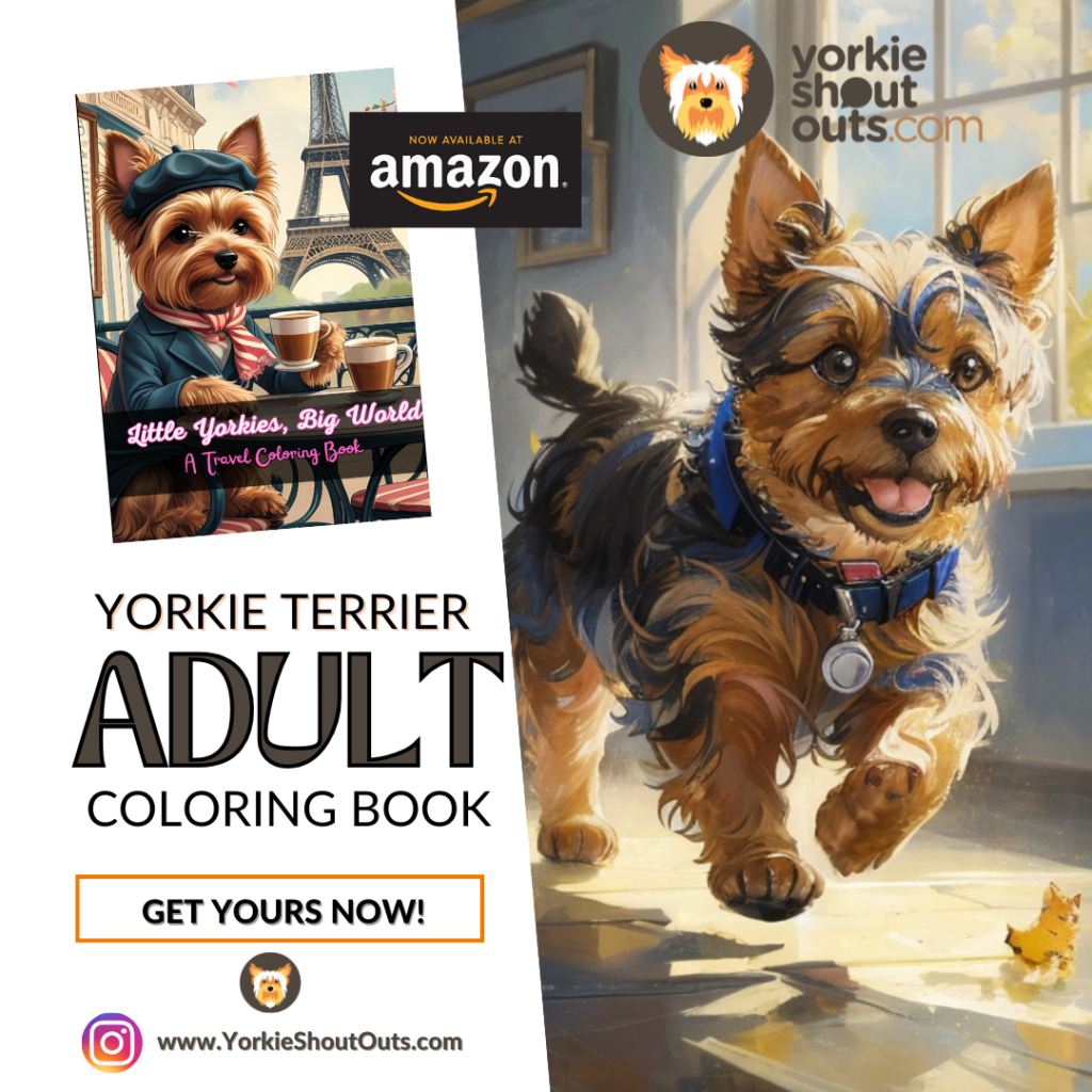 Yorkie Fantasies: A Whimsical Coloring Journey: A Magical Yorkie Terrier Coloring Book for Adults & Dog Lovers